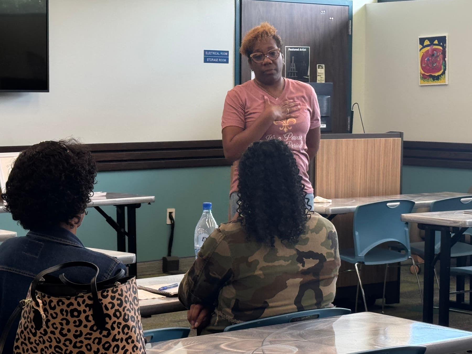 Closer view of the Founder engaging directly with attendees during IPNP’s first meeting