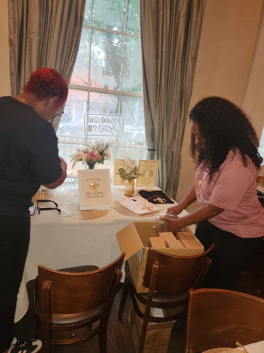 IPNP team preparing the Vigorous Body Wellness Lounge collaboration